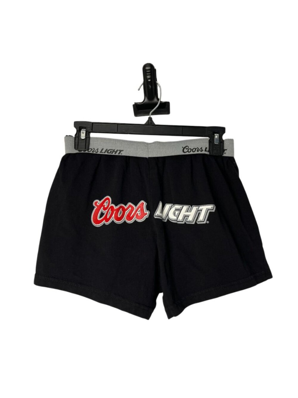 Coors Light Women's Lounge Shorts Size Large Black Used 100% Cotton - Picture 2 of 12